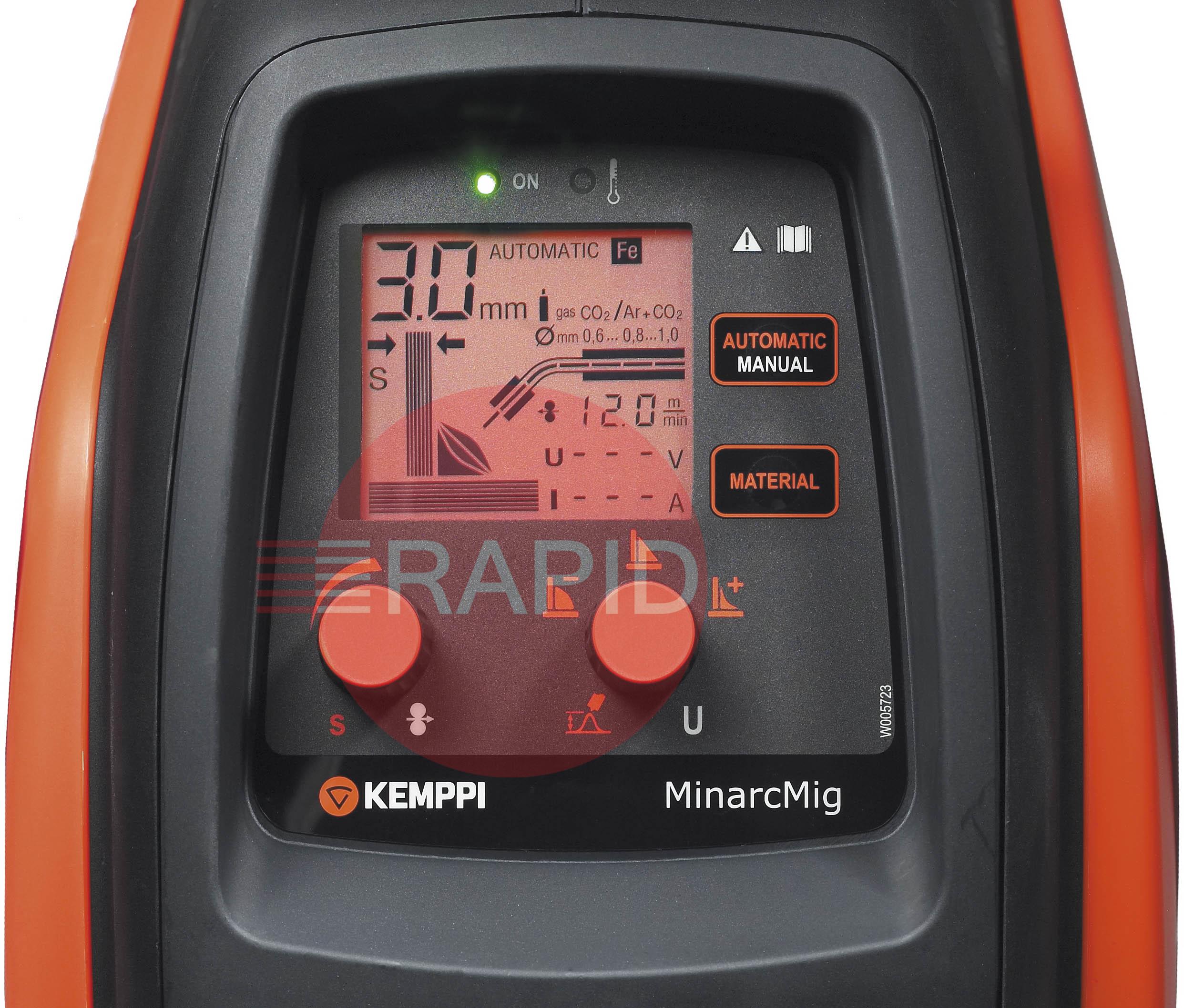 P1023  Kemppi MinarcMig 200 Evo Adaptive MIG Package, with FREE Beta e90A Helmet and Kemppi XL Hoodie, 230V CE